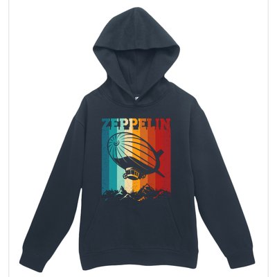 Retro Vintage Zeppelin Dirigible Airship Zepplin Lover Urban Pullover Hoodie