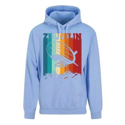 Retro Vintage Zeppelin Dirigible Airship Zepplin Lover Unisex Surf Hoodie