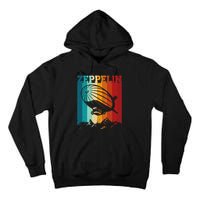 Retro Vintage Zeppelin Sunset 70s 80s Distressed Dirigible Tall Hoodie