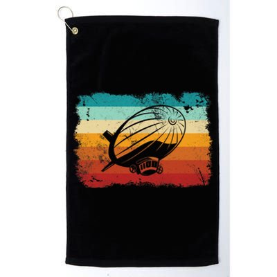 Retro Vintage Zeppelin Dirigible Airship Zepplin Lover Platinum Collection Golf Towel