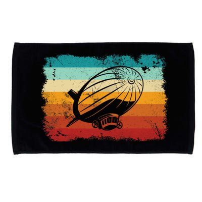 Retro Vintage Zeppelin Dirigible Airship Zepplin Lover Microfiber Hand Towel