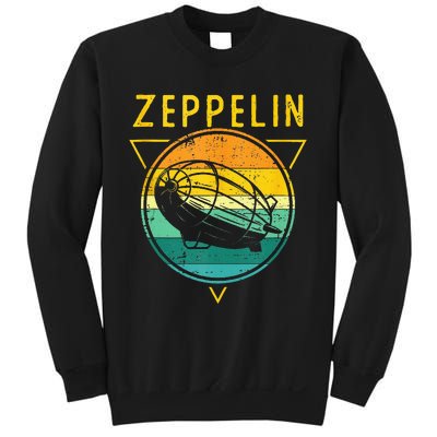 Retro Vintage Zeppelin 70s 80s Dirigible Airship Sweatshirt