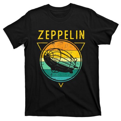 Retro Vintage Zeppelin 70s 80s Dirigible Airship T-Shirt