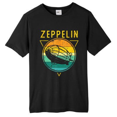 Retro Vintage Zeppelin 70s 80s Dirigible Airship Tall Fusion ChromaSoft Performance T-Shirt