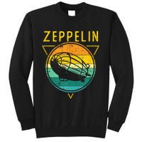 Retro Vintage Zeppelin 70s 80s Dirigible Airship Tall Sweatshirt