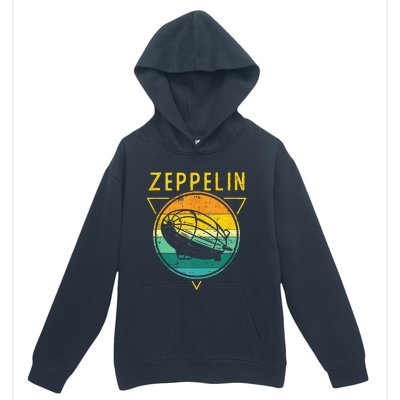 Retro Vintage Zeppelin 70s 80s Dirigible Airship Urban Pullover Hoodie