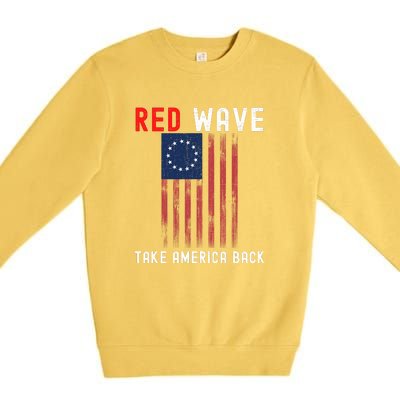 Red Wave 2022 Midterm Election Conservative Republican Premium Crewneck Sweatshirt