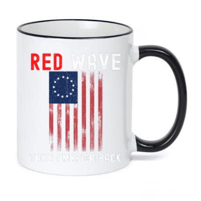 Red Wave 2022 Midterm Election Conservative Republican 11oz Black Color Changing Mug