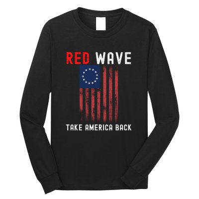 Red Wave 2022 Midterm Election Conservative Republican Long Sleeve Shirt