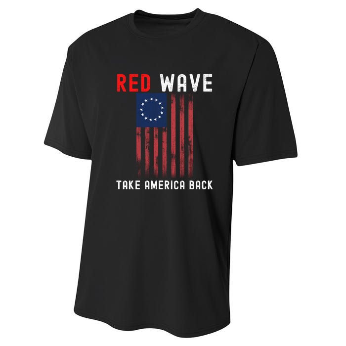 Red Wave 2022 Midterm Election Conservative Republican Performance Sprint T-Shirt