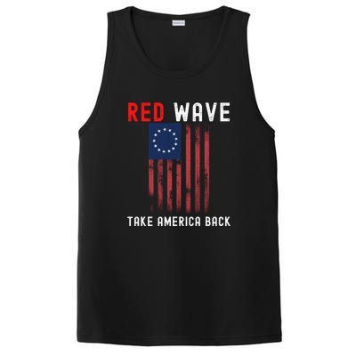 Red Wave 2022 Midterm Election Conservative Republican PosiCharge Competitor Tank