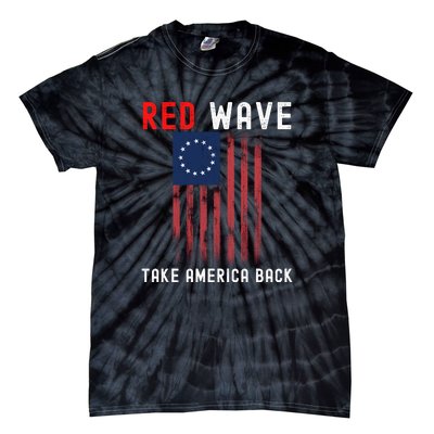 Red Wave 2022 Midterm Election Conservative Republican Tie-Dye T-Shirt