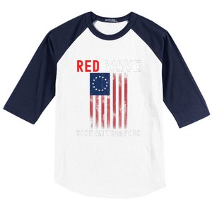 Red Wave 2022 Midterm Election Conservative Republican Baseball Sleeve Shirt