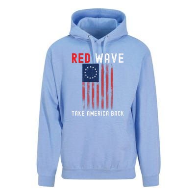 Red Wave 2022 Midterm Election Conservative Republican Unisex Surf Hoodie