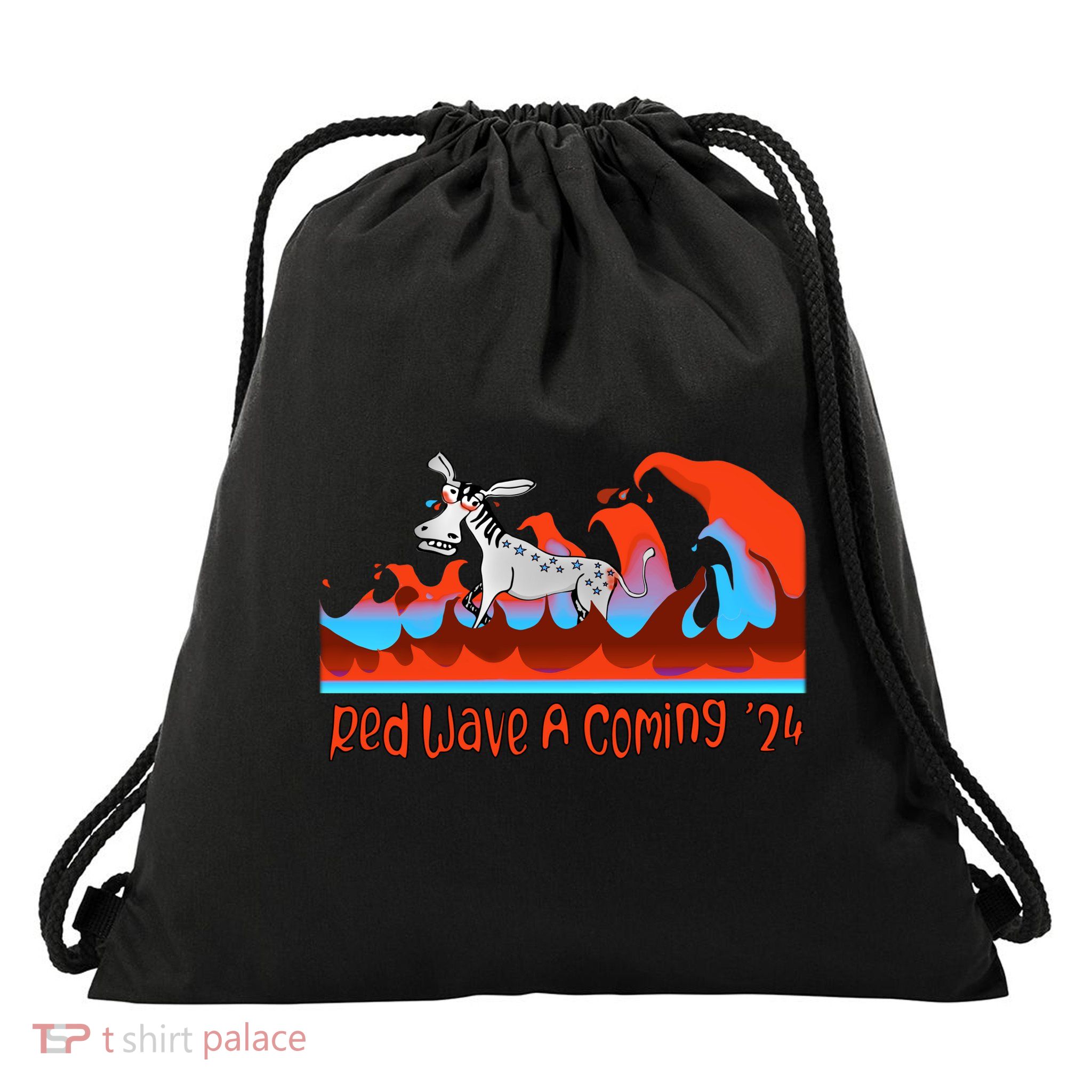 Red Wave 2024 Drawstring Bag