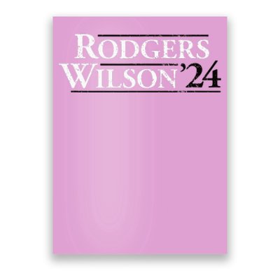 Rodgers Wilson 2024 Design Funny Rodgers Wilson 24 Poster