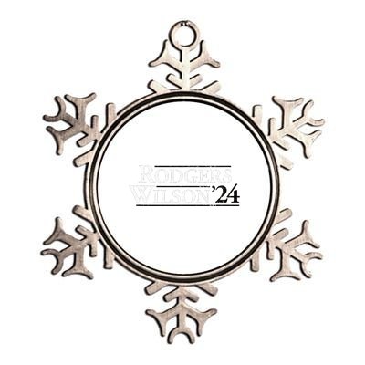 Rodgers Wilson 2024 Design Funny Rodgers Wilson 24 Metallic Star Ornament