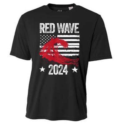 Red Wave 2024 Trump Victory 2024 Red Wave Cooling Performance Crew T-Shirt