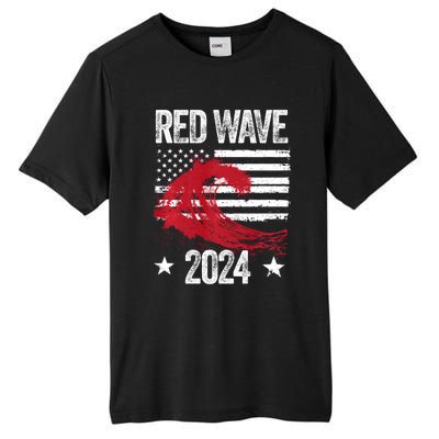 Red Wave 2024 Trump Victory 2024 Red Wave Tall Fusion ChromaSoft Performance T-Shirt