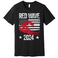 Red Wave 2024 Trump Victory 2024 Red Wave Premium T-Shirt