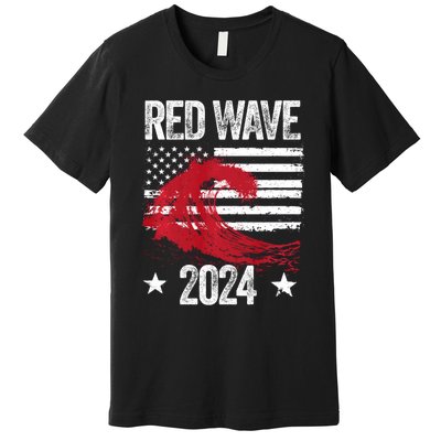 Red Wave 2024 Trump Victory 2024 Red Wave Premium T-Shirt