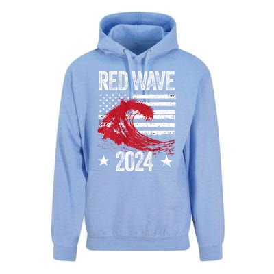 Red Wave 2024 Trump Victory 2024 Red Wave Unisex Surf Hoodie