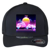 Retro Wave 80's Video Game Controllers Flexfit Unipanel Trucker Cap