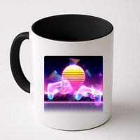 Retro Wave 80's Video Game Controllers Mug