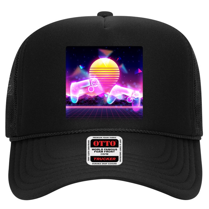 Retro Wave 80's Video Game Controllers Trucker Hat