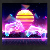 Retro Wave 80's Video Game Controllers Trucker Hat