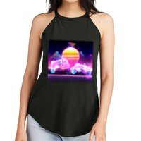Retro Wave 80's Video Game Controllers Women's Perfect Tri Rocker Tank