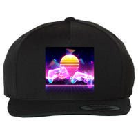 Retro Wave 80's Video Game Controllers Wool Snapback Cap
