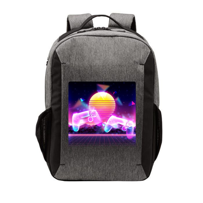 Retro Wave 80's Video Game Controllers Vector Backpack