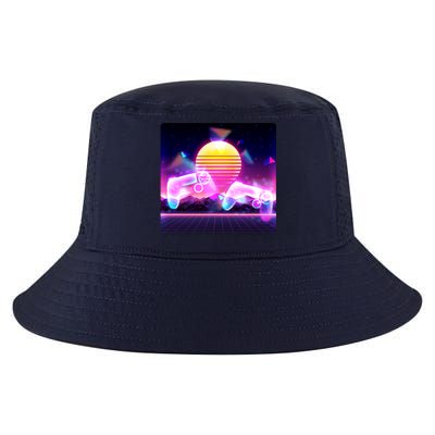 Retro Wave 80's Video Game Controllers Cool Comfort Performance Bucket Hat