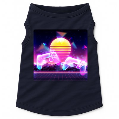 Retro Wave 80's Video Game Controllers Doggie Tank