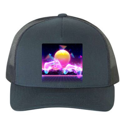 Retro Wave 80's Video Game Controllers Yupoong Adult 5-Panel Trucker Hat