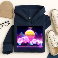 Retro Wave 80's Video Game Controllers Hoodie