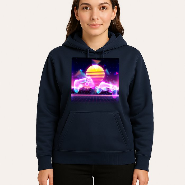 Retro Wave 80's Video Game Controllers Hoodie