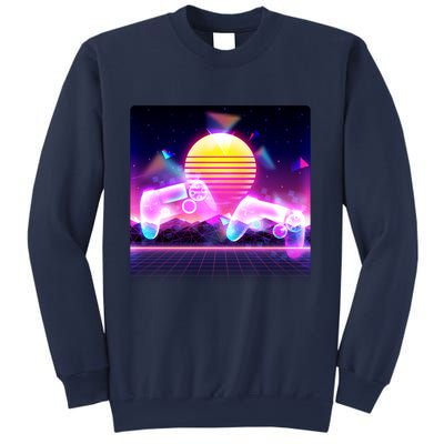 Retro Wave 80's Video Game Controllers Sweatshirt