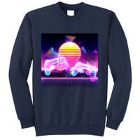 Retro Wave 80's Video Game Controllers Sweatshirt