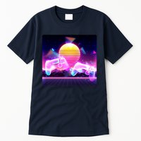 Retro Wave 80's Video Game Controllers Tall T-Shirt