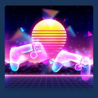 Retro Wave 80's Video Game Controllers Tall T-Shirt