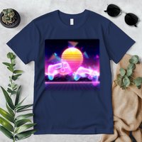 Retro Wave 80's Video Game Controllers Premium T-Shirt