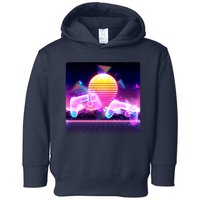 Retro Wave 80's Video Game Controllers Toddler Hoodie