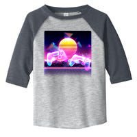 Retro Wave 80's Video Game Controllers Toddler Fine Jersey T-Shirt