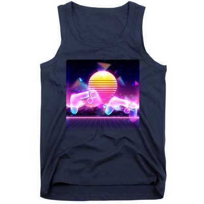 Retro Wave 80's Video Game Controllers Tank Top