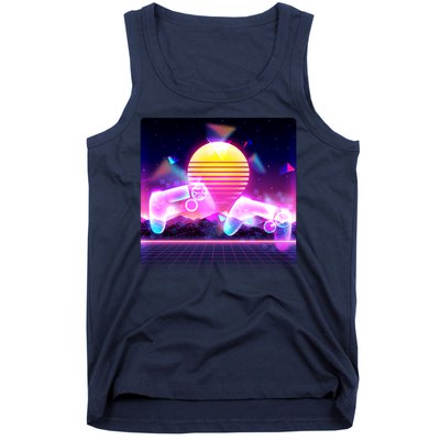 Retro Wave 80's Video Game Controllers Tank Top