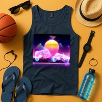 Retro Wave 80's Video Game Controllers Tank Top