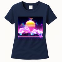 Retro Wave 80's Video Game Controllers Womens T-Shirt