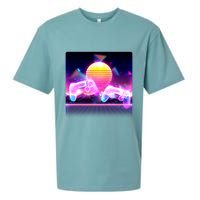Retro Wave 80's Video Game Controllers Sueded Cloud Jersey T-Shirt